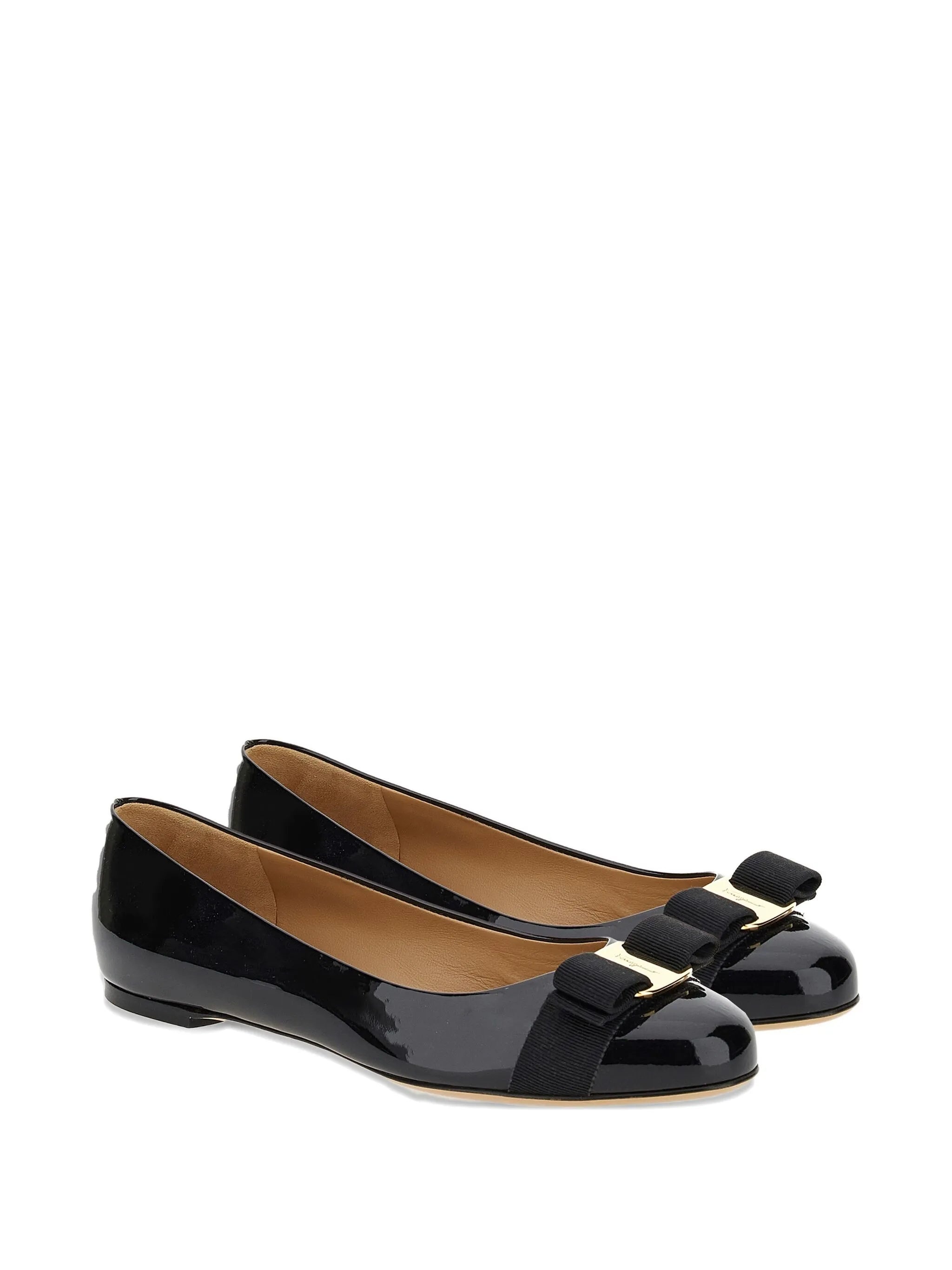 Ferragamo Varina Patent Ballet Flats - 2