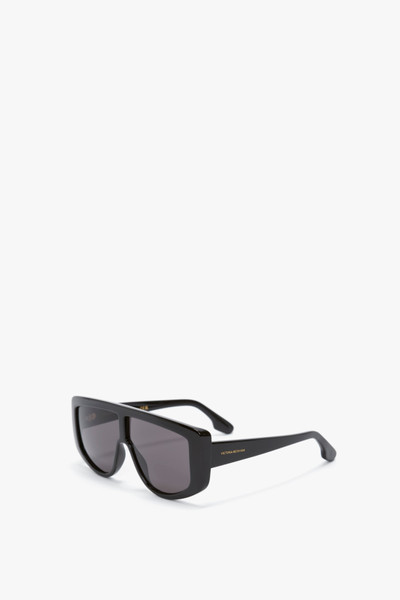 Victoria Beckham Acetate Visor Sunglasses In Black outlook