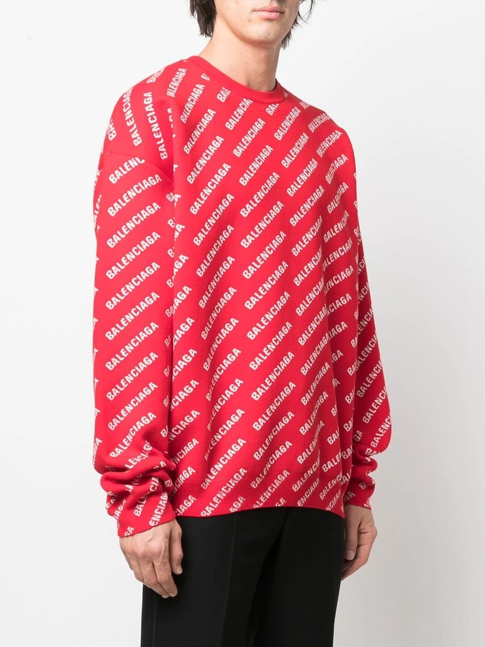 logo print sweatshirt - 3