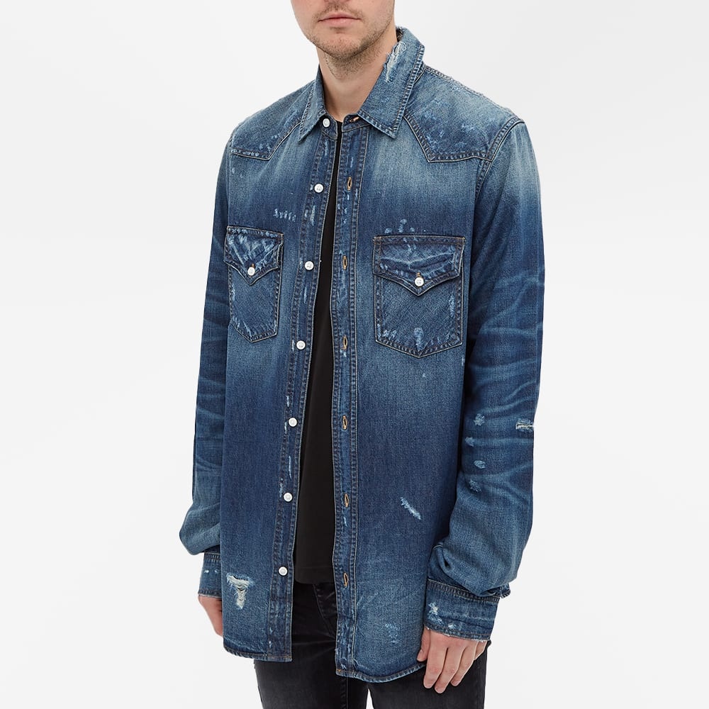 AMIRI Core Denim Western Shirt - 3