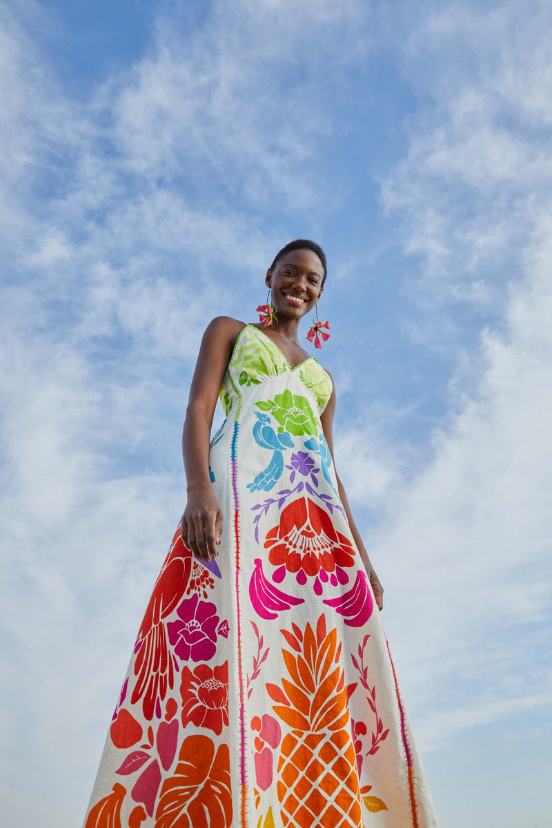 Tropical Graphic Maxi Dress 6