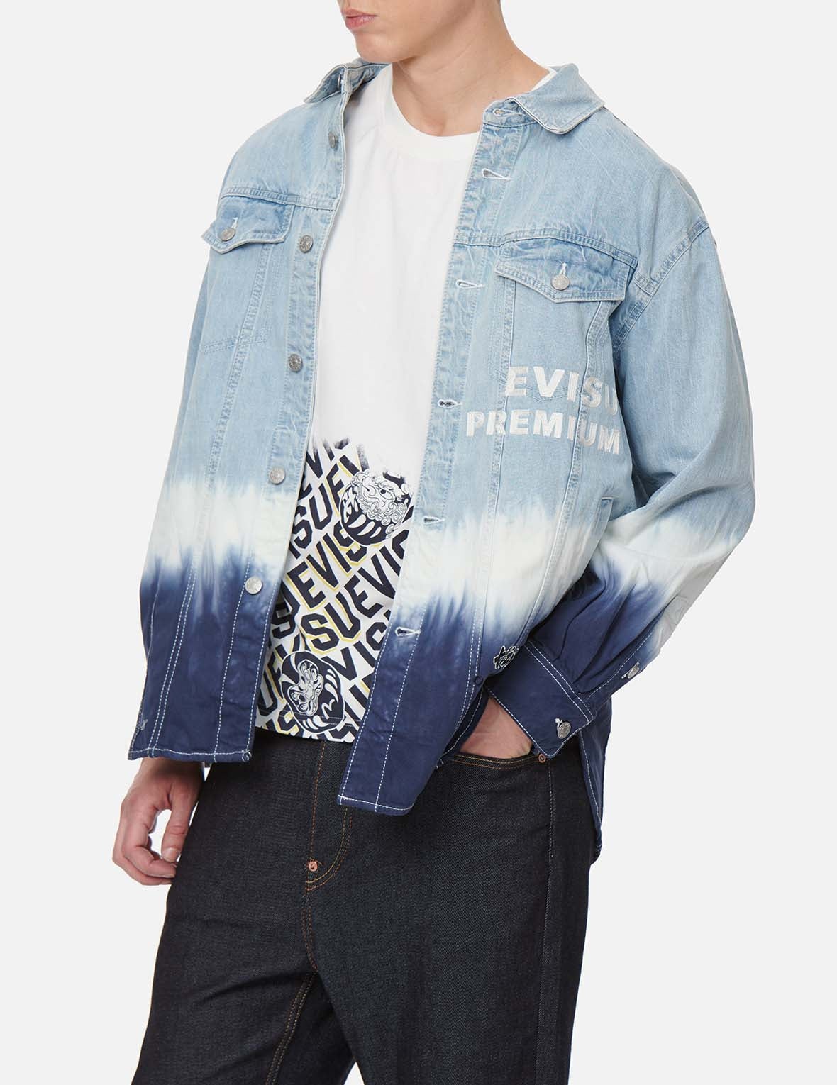 Tie-dye Denim Shirt Jacket - 4