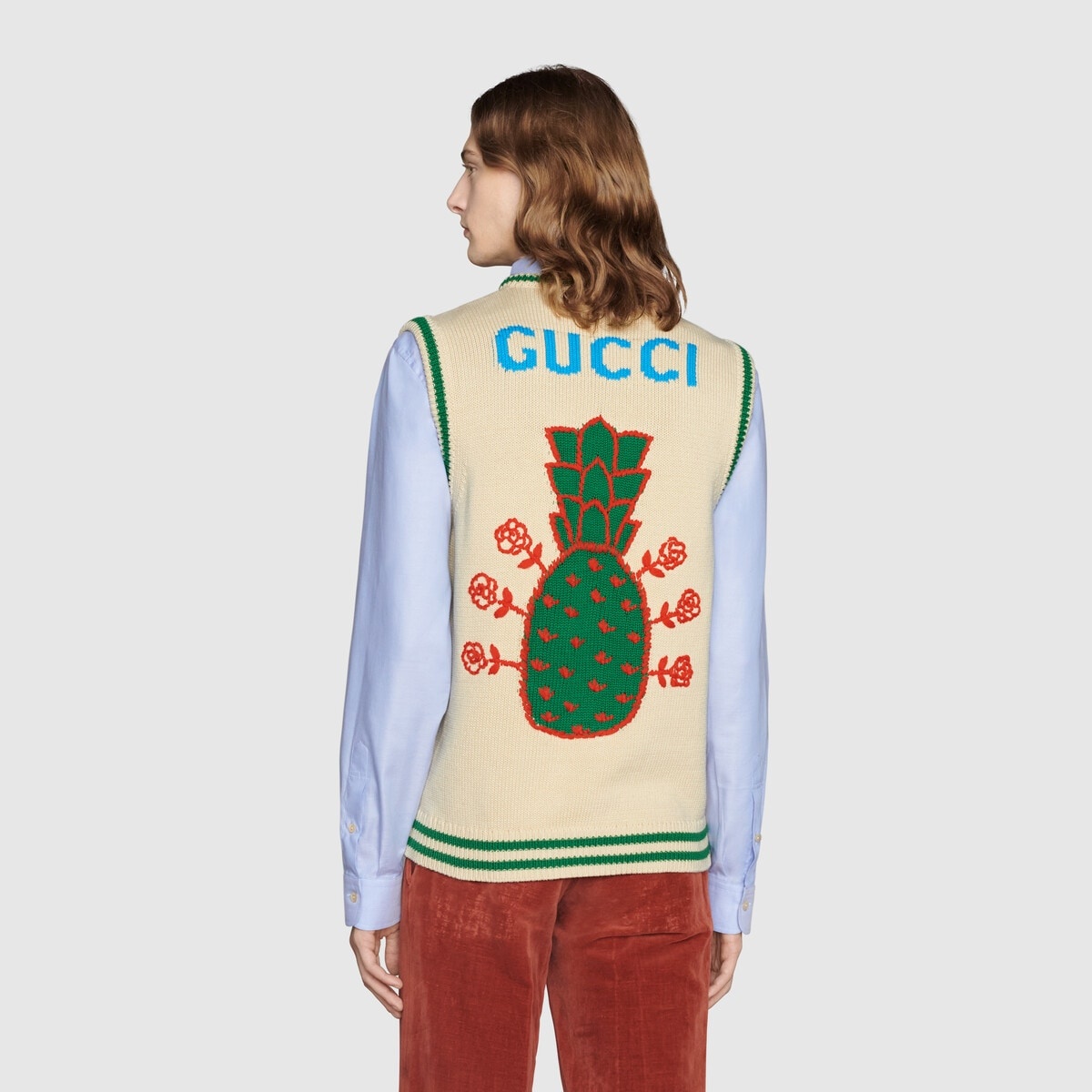 Gucci Pineapple cotton vest - 5