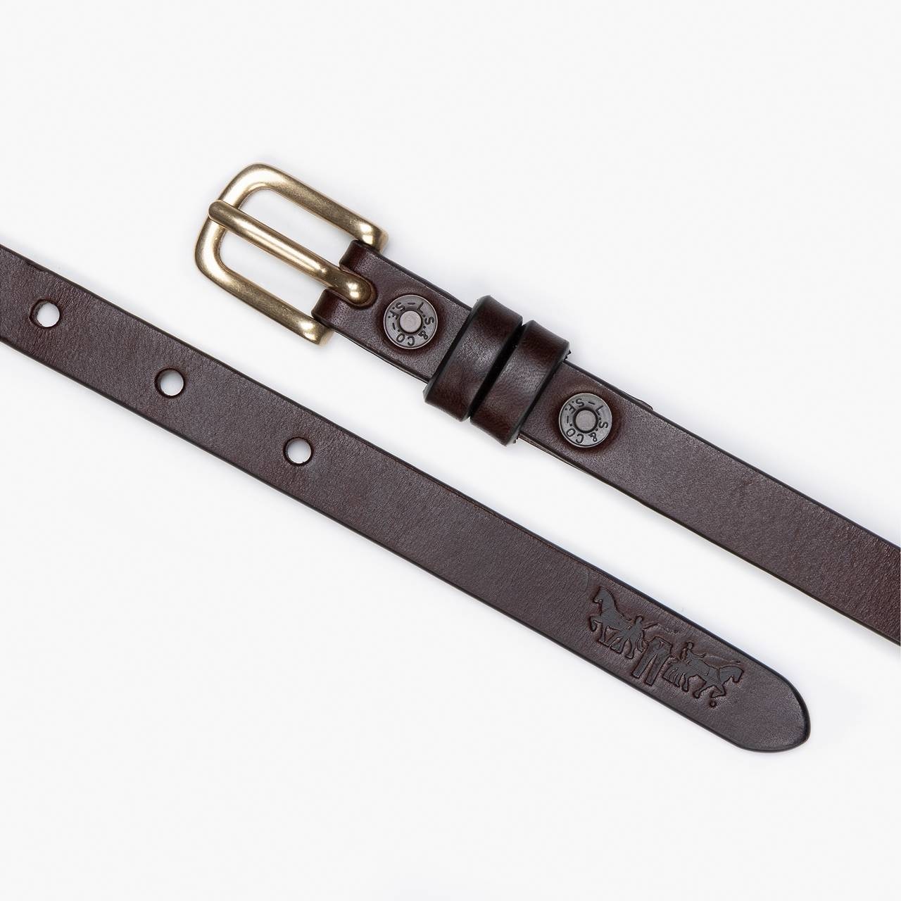 NARROW LEATHER BELT - 3