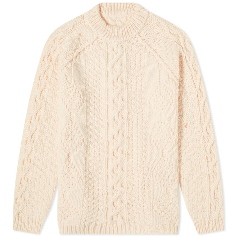 Maison Margiela Distressed Aran Crew Knit - 1