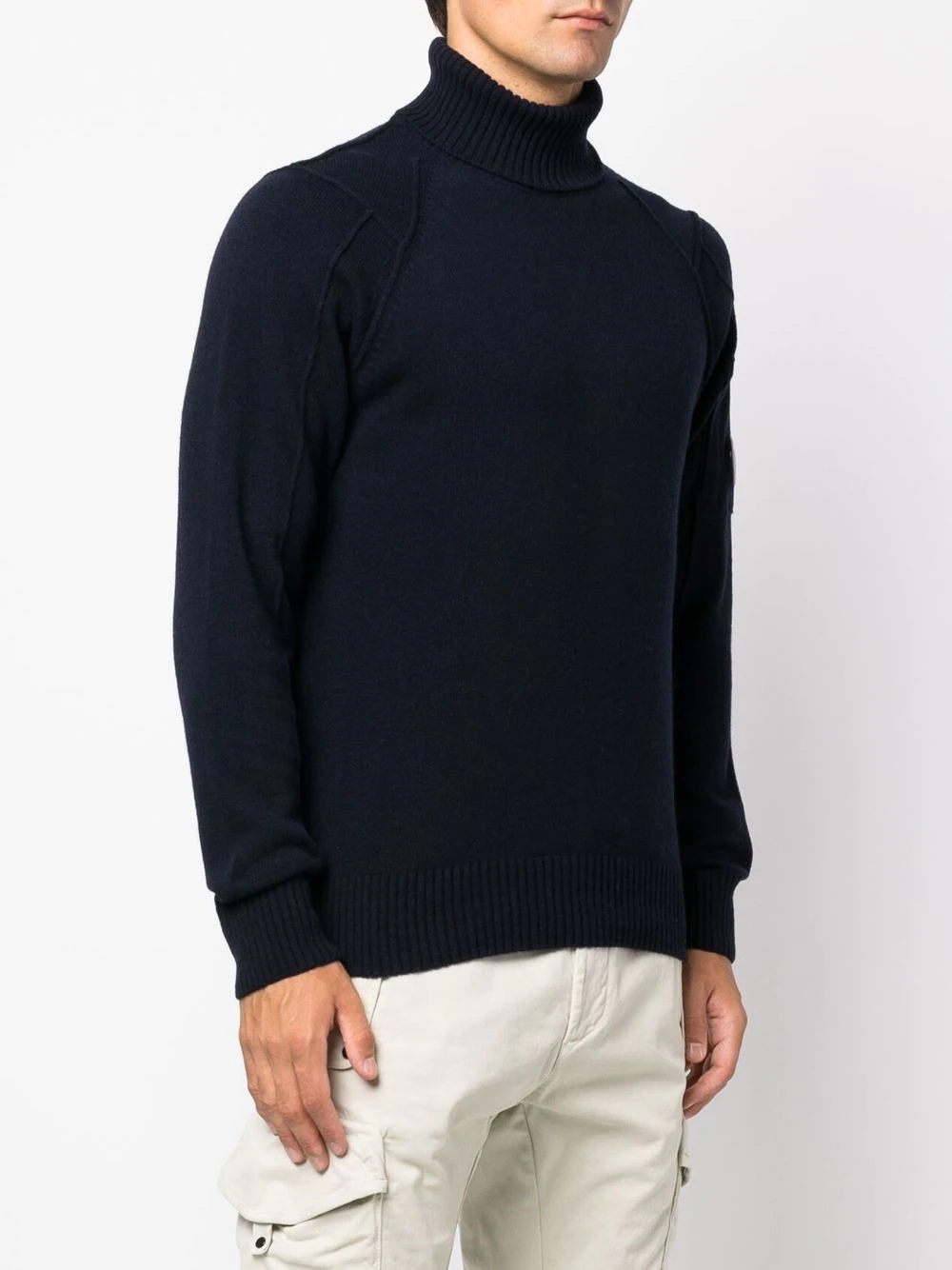 lens-embellished roll-neck jumper - 3