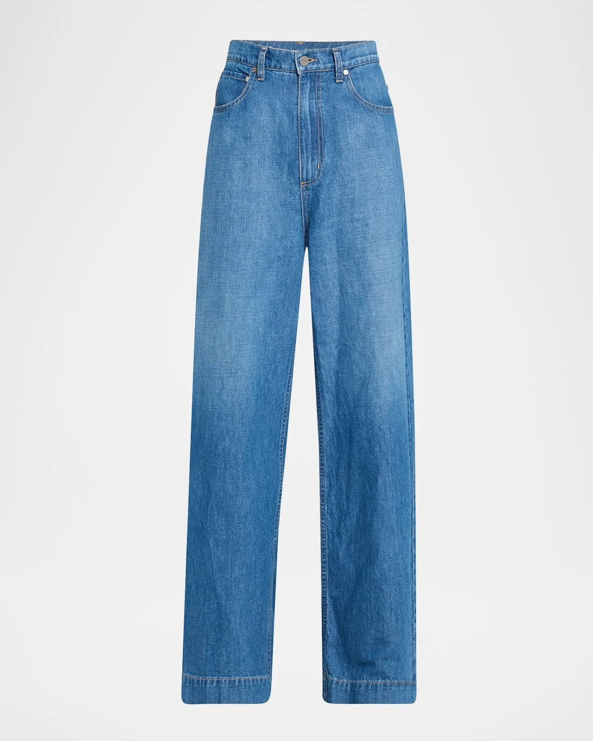 McDougal St Wide-Leg Denim Pants - 1