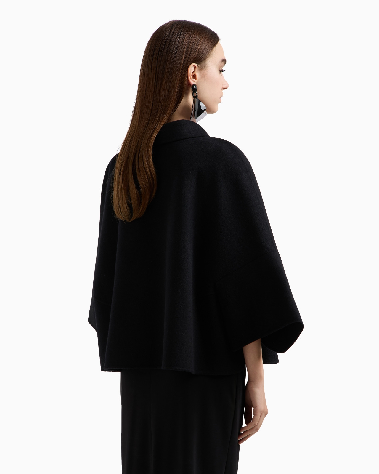 VIRGIN WOOL CAPE - 3