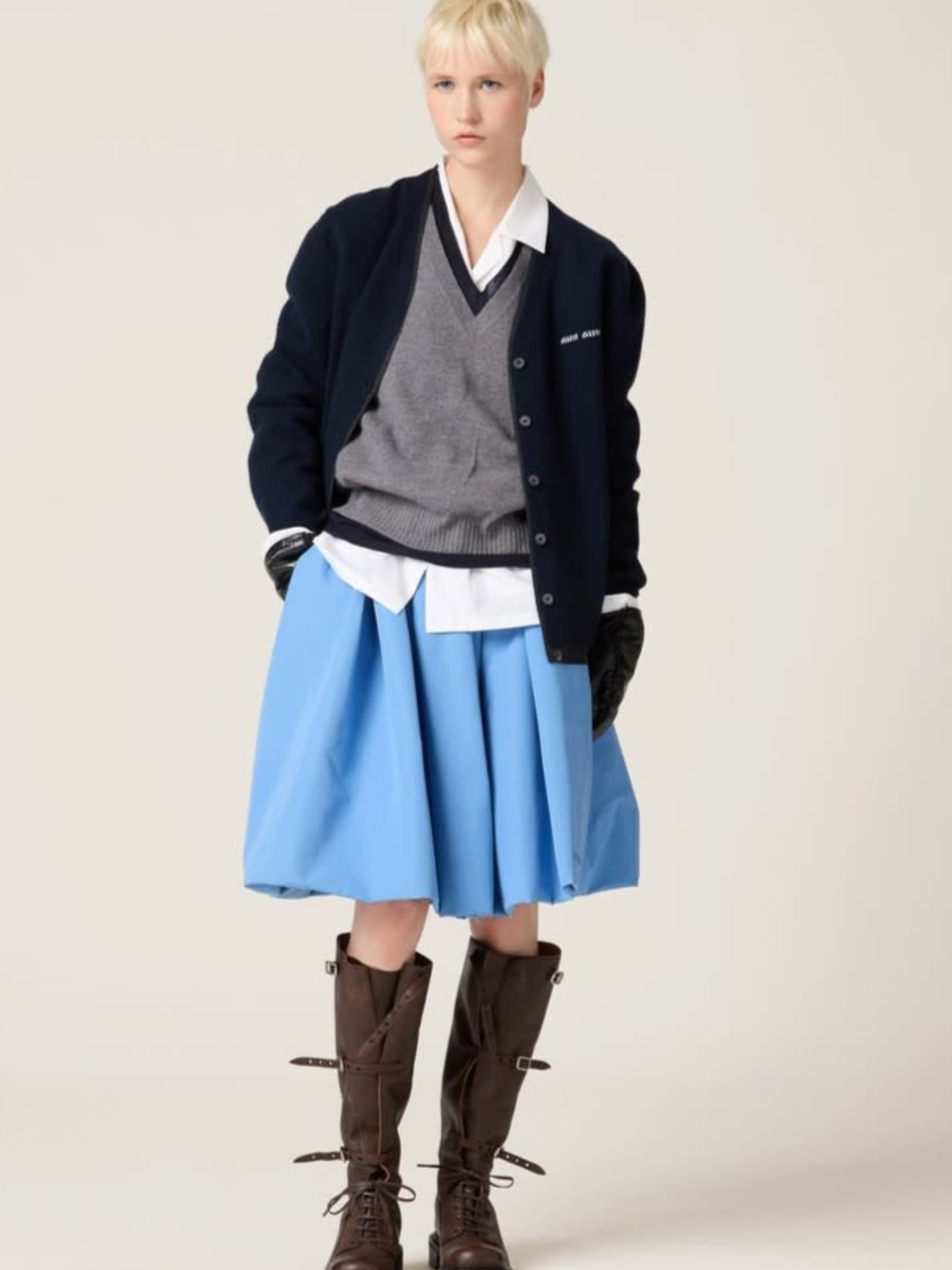 MIU MIU - Women Silk Cashmere Cardigan - 2