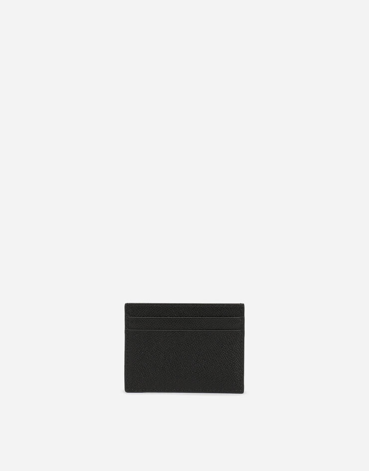 Dauphine calfskin credit card holder with logo - 3