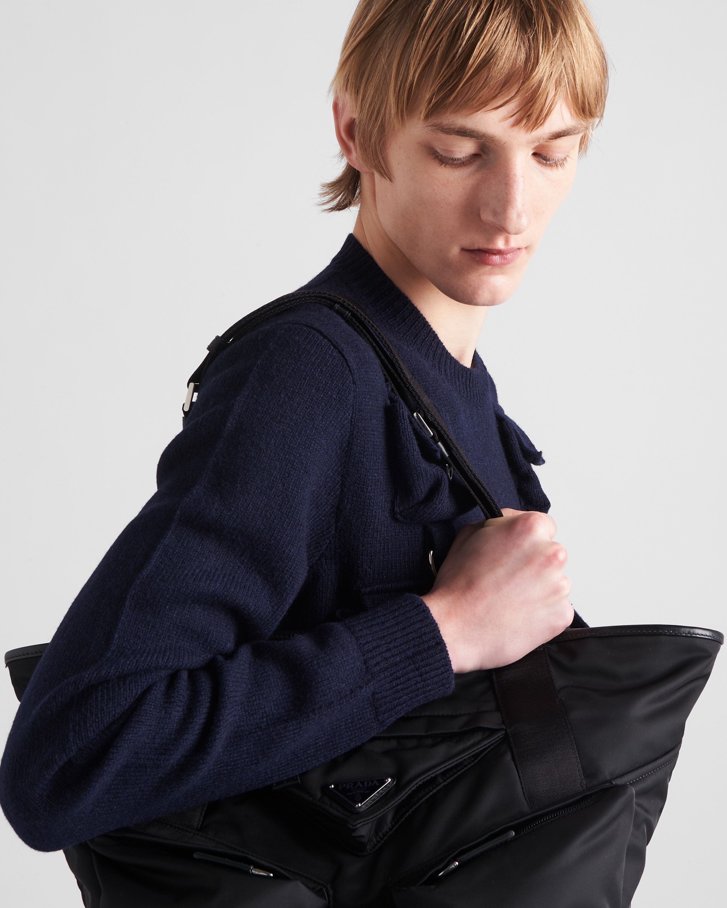 Prada Re-Nylon and leather tote bag | REVERSIBLE