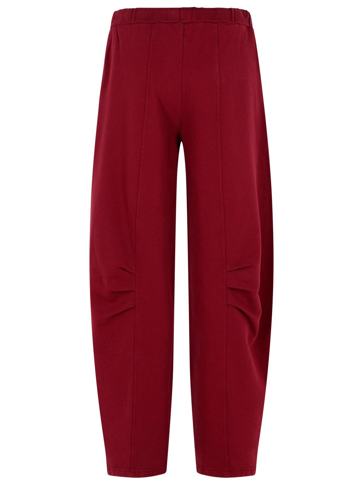 Rotate Pantalo In Burgundy Cotton Women - 3