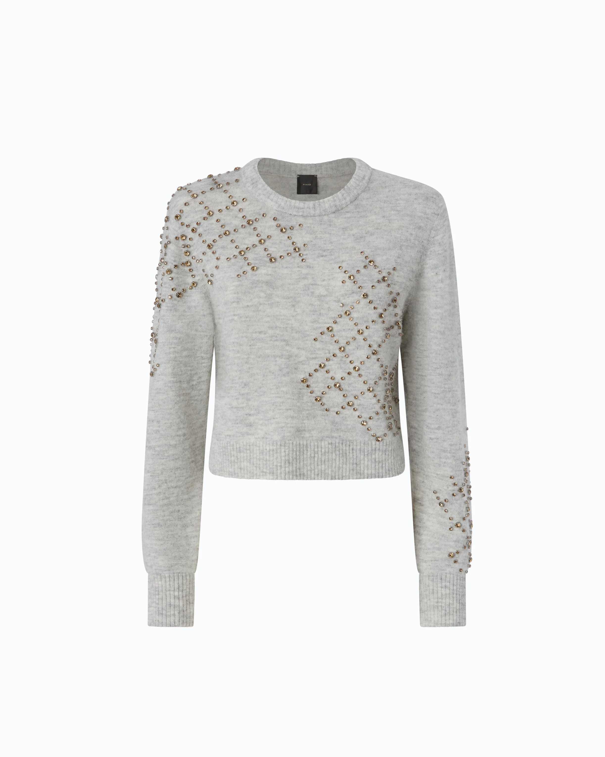 WOOL- AND ALPACA-BLEND SWEATER WITH JEWEL MOTIF - 1