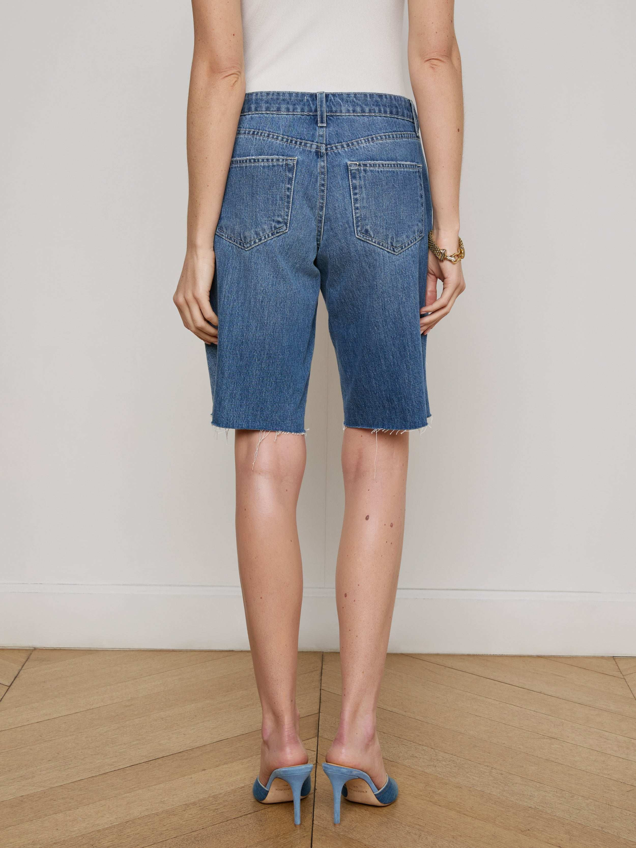 Elise Denim Bermuda Short - 8