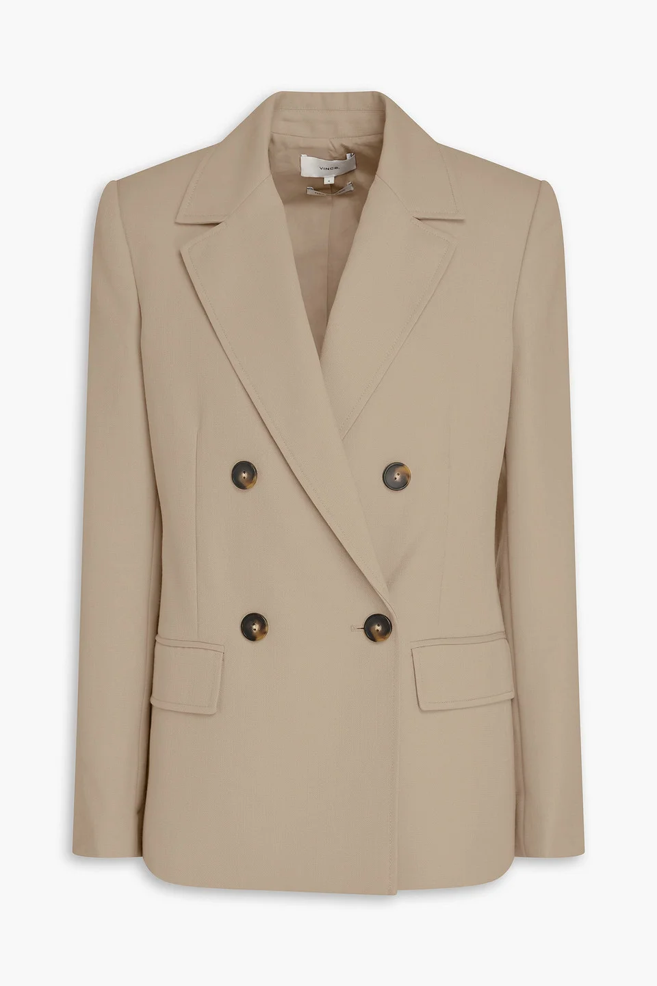 Double-breasted canvas blazer - 1