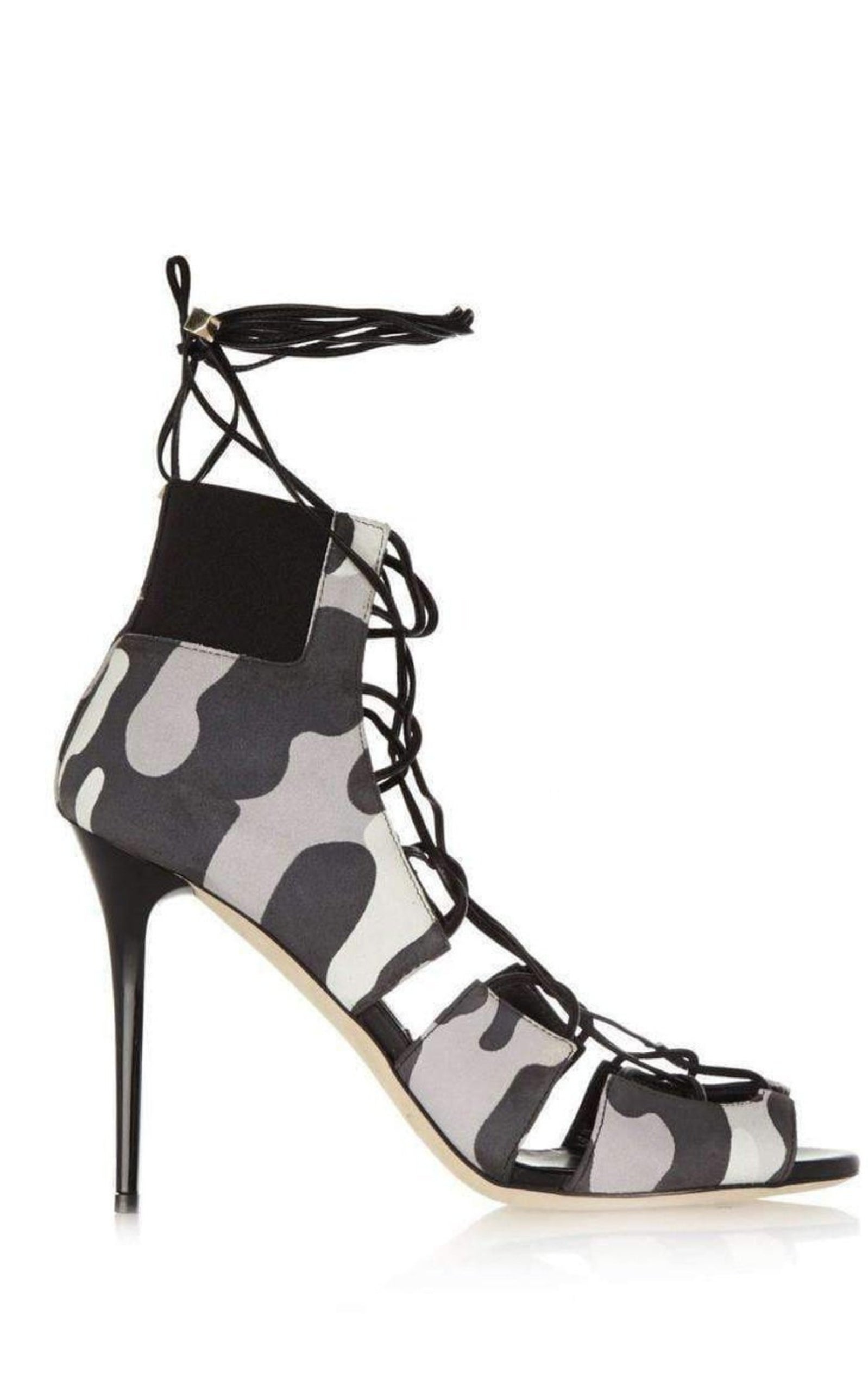 Myrtle 100 Camouflage Print Nubuck Sandals - 1