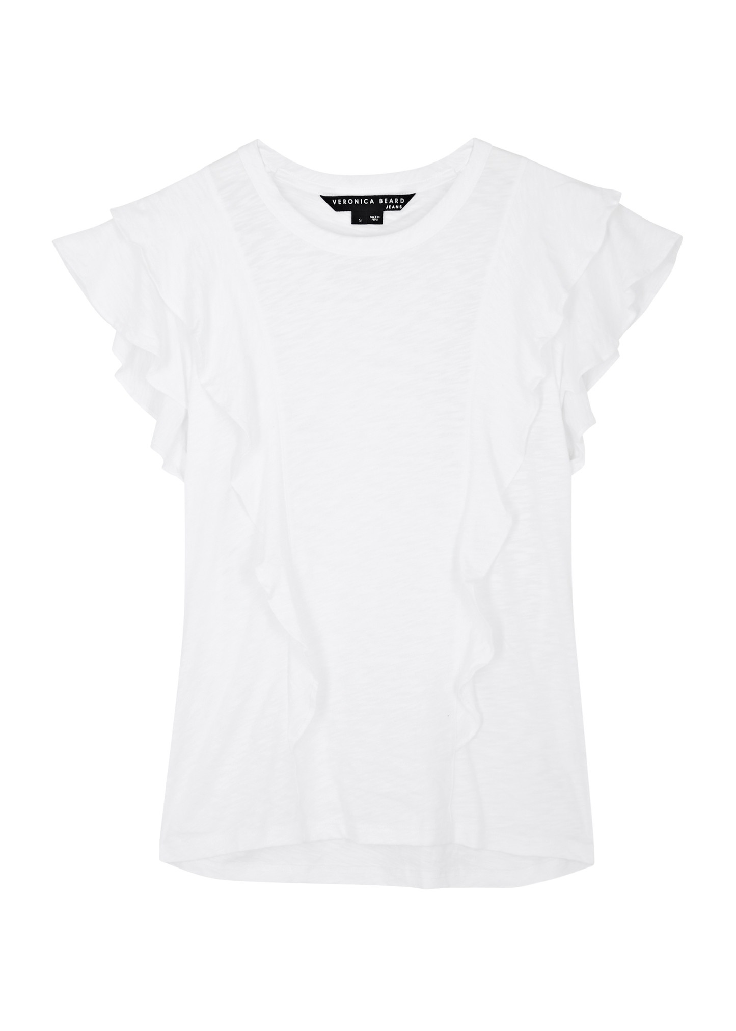 Bea ruffled cotton T-shirt - 1