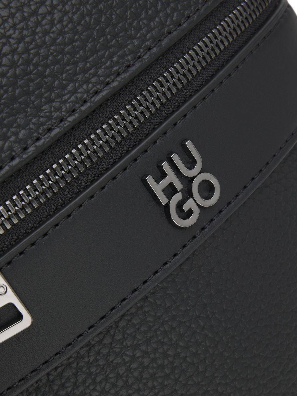 logo-plaque messenger bag - 5