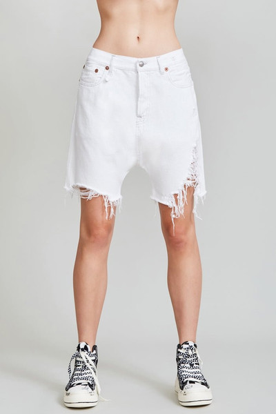 R13 Marky Drop Short - Nico White | R13 Denim Official Site outlook