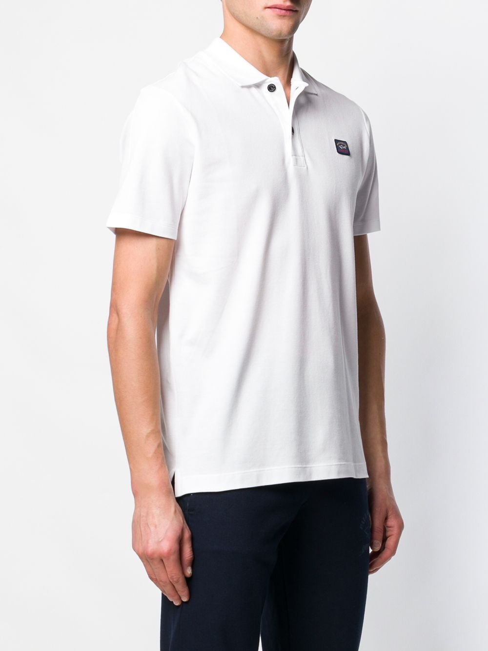 logo patch polo shirt - 3