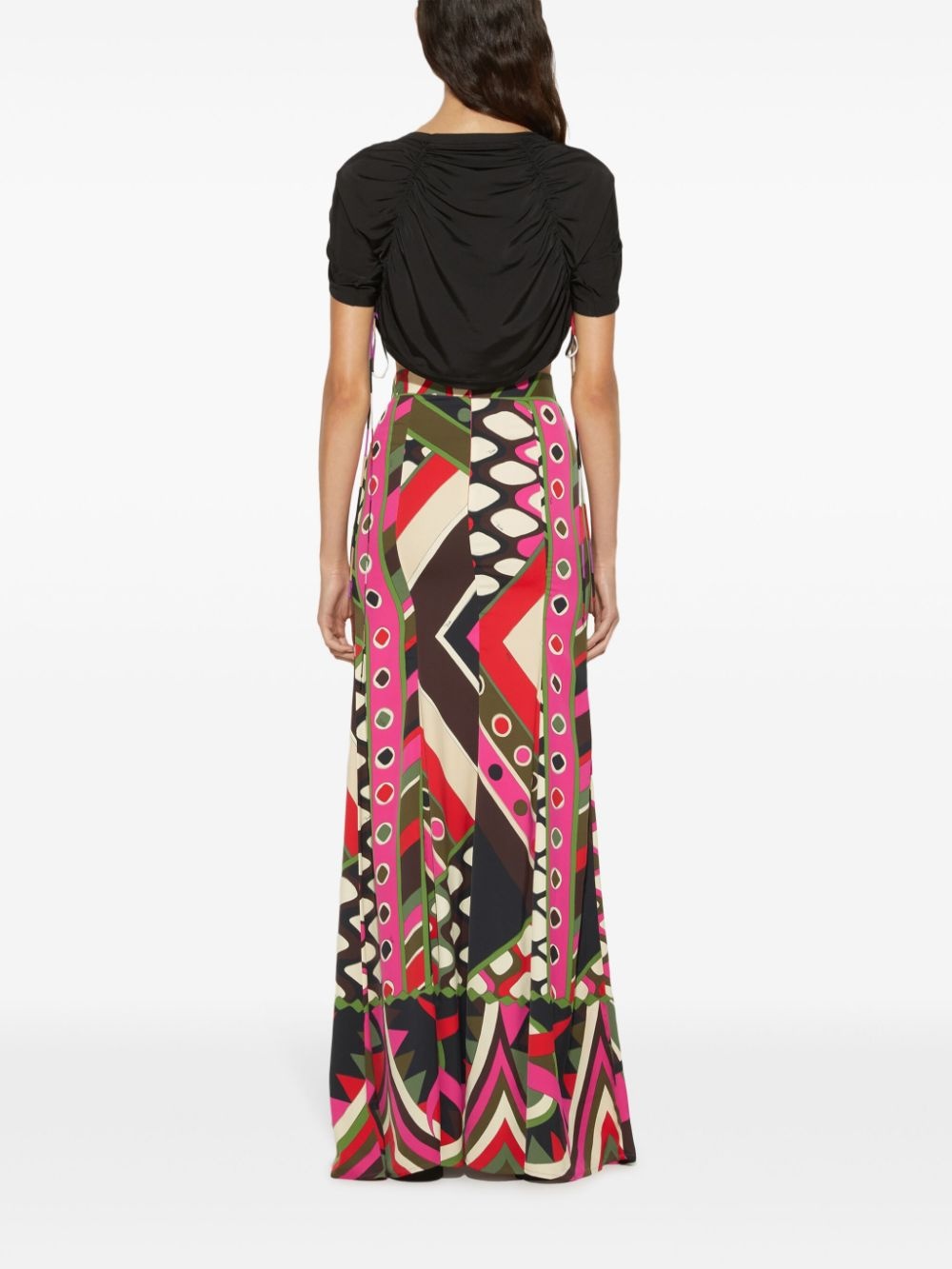 contrasting-trim cropped top - 4