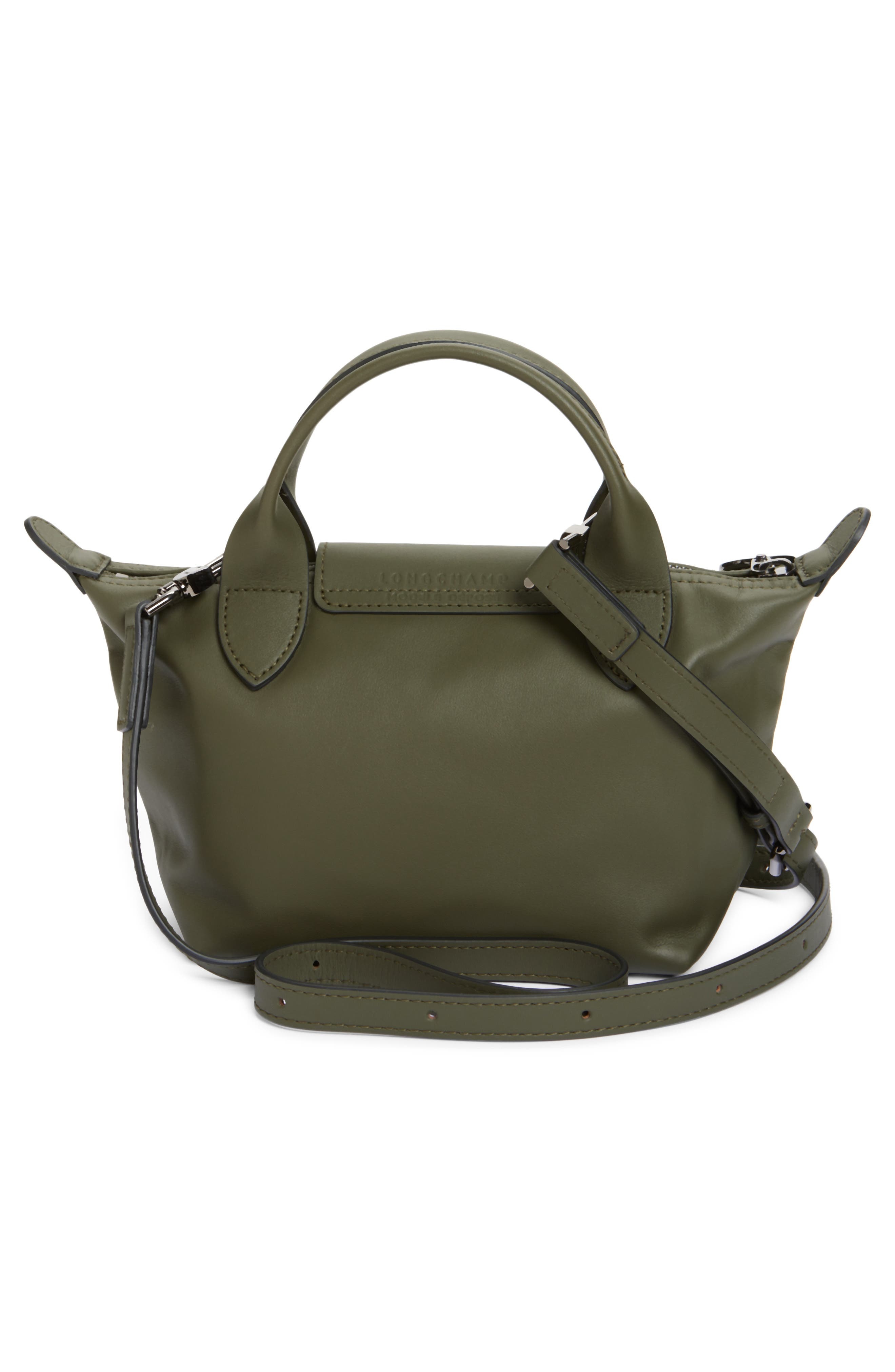 Longchamp Extra Small Le Pliage Xtra Leather Top Handle Bag in Fir at Nordstrom - 2