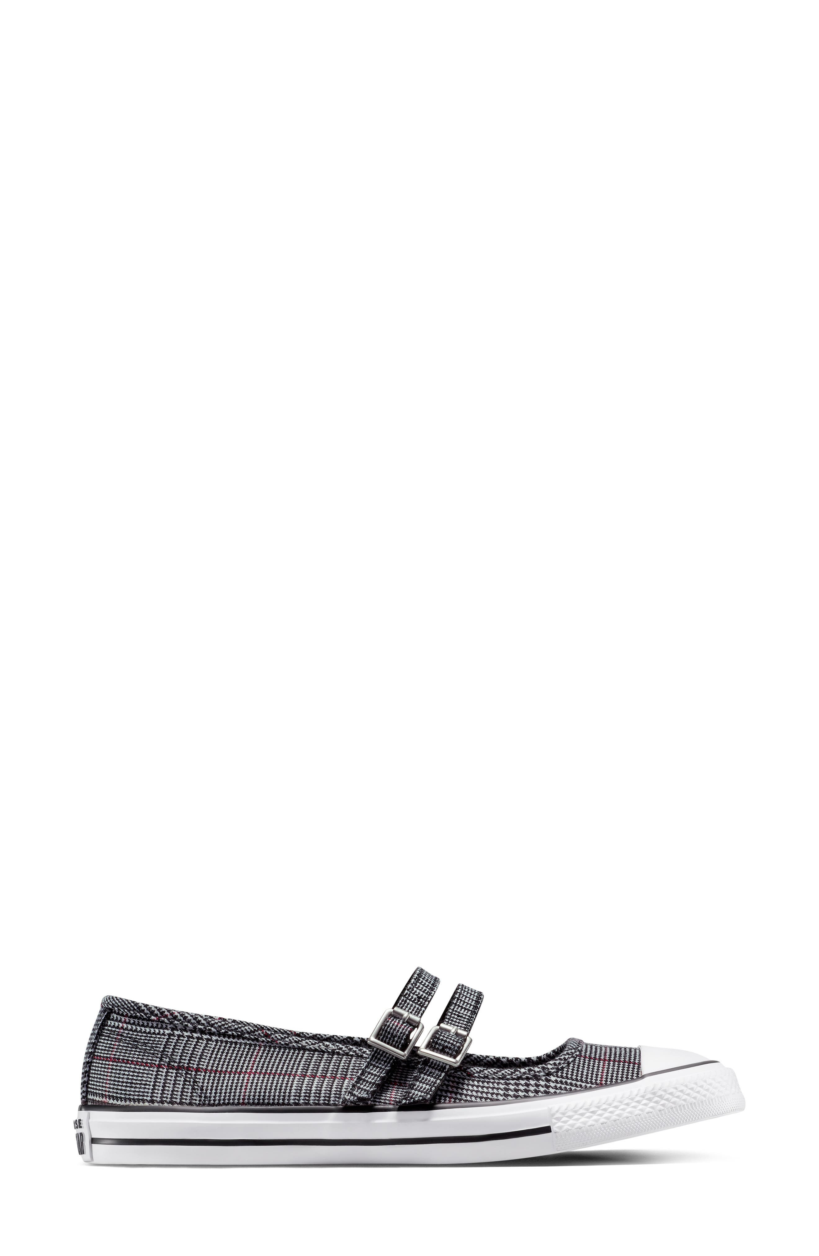 Converse Chuck Taylor® All Star® Dainty Mary Jane Sneaker in Black/White/Sporty Berry at Nordstrom - 3