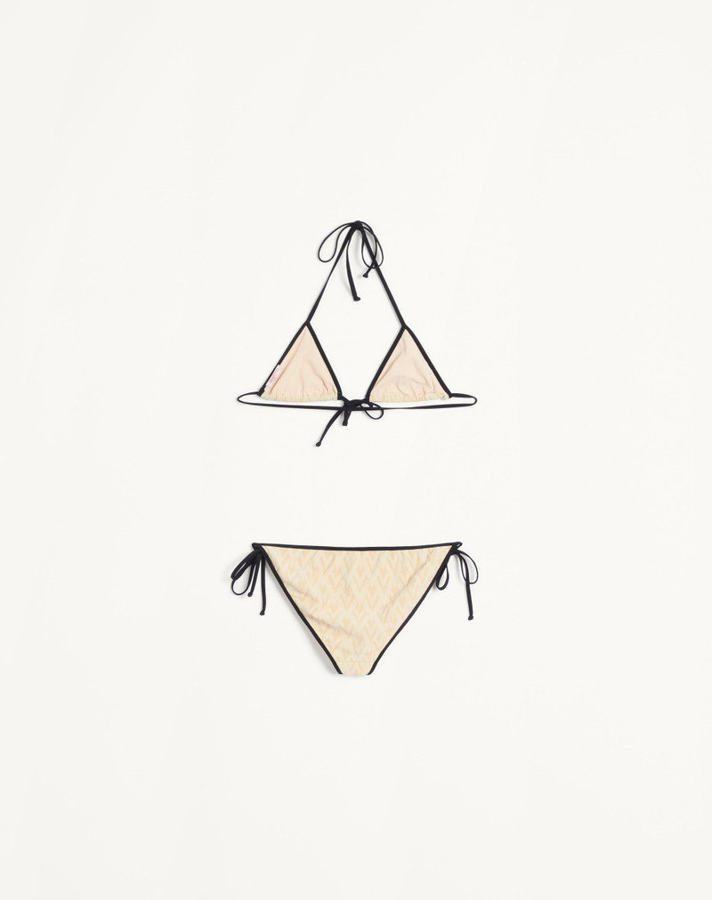 Valentino TOUTE LA V LYCRA JACQUARD BIKINI outlook
