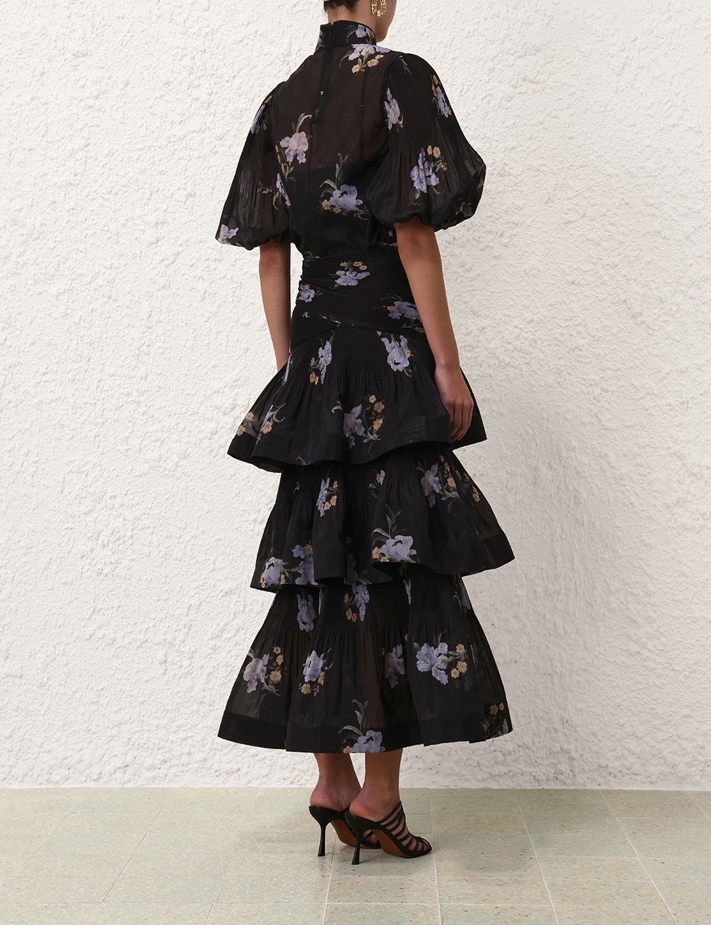 PLEATED TIERED SKIRT - 4