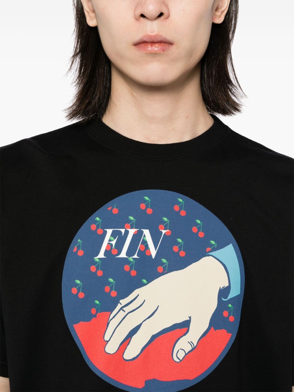 cherry-printed T-shirt - 5
