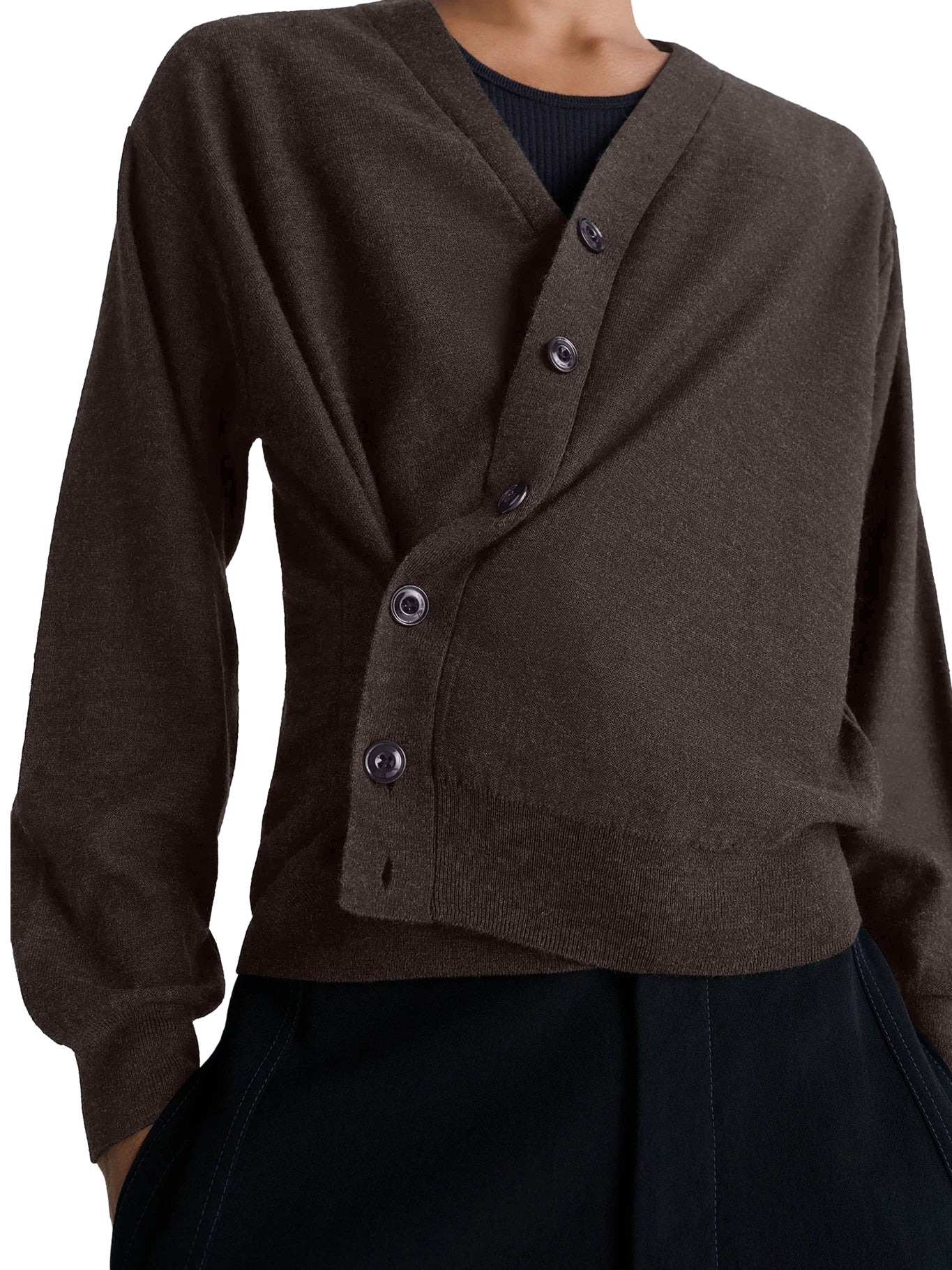 TWISTED WOOL CARDIGAN - 5