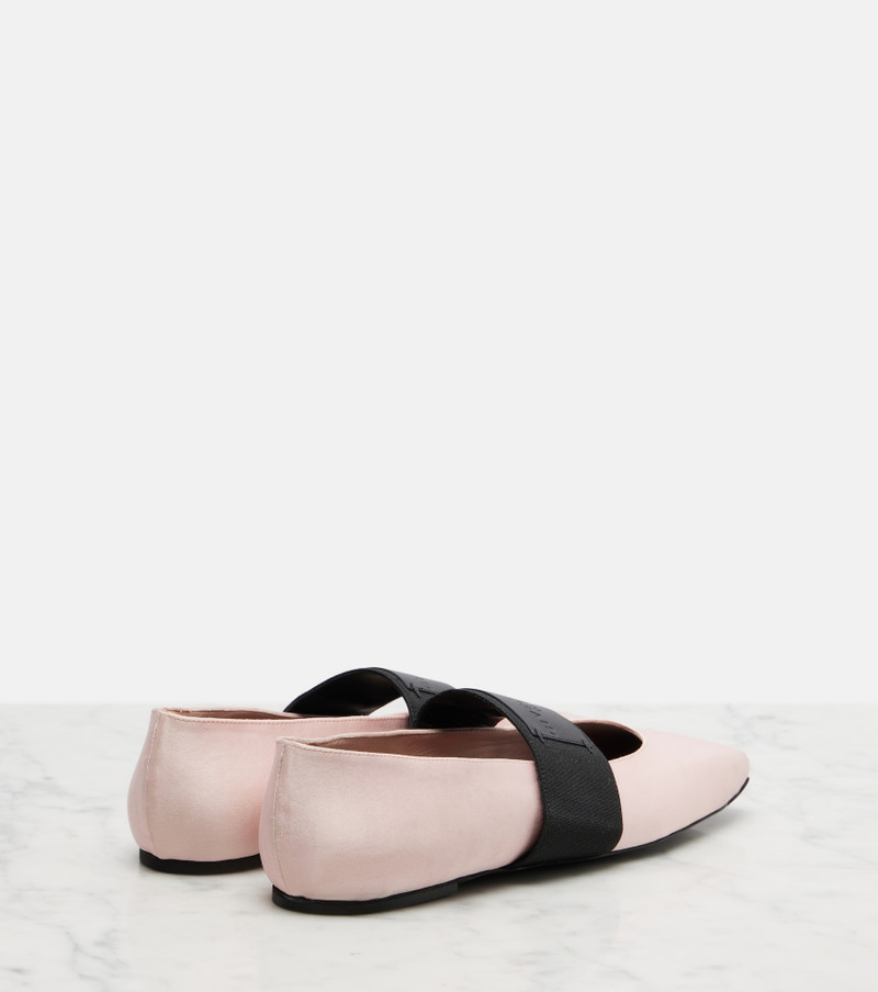 Givenchy Sliced Square satin ballet flats outlook