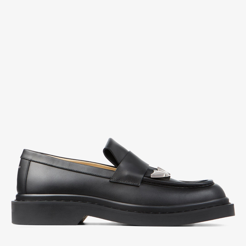 Buff Tassel Loafer Black Box Calf Leather Loafers 1