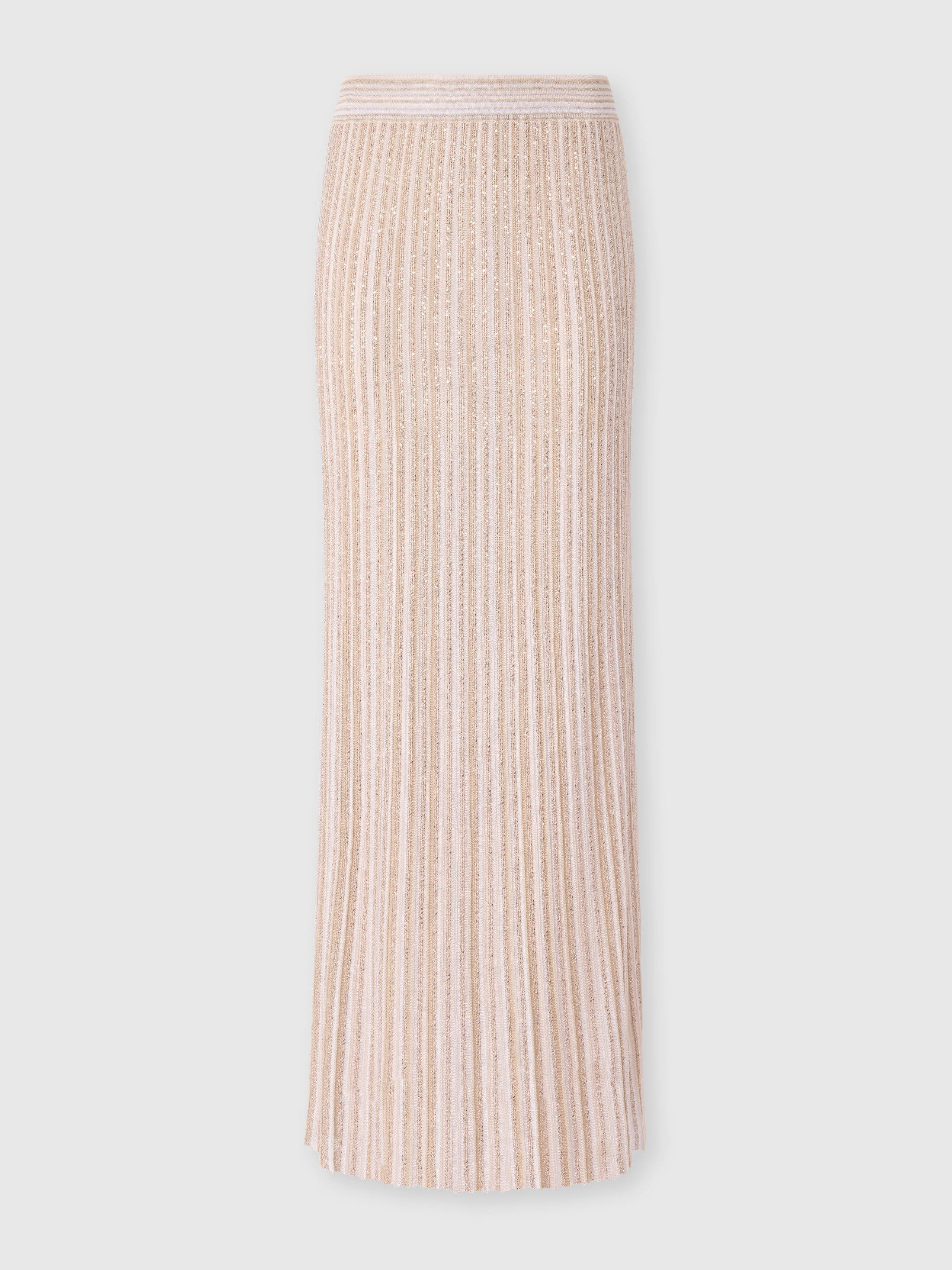 Missoni Long Skirt With Lamé Stripes in White at Nordstrom - 1