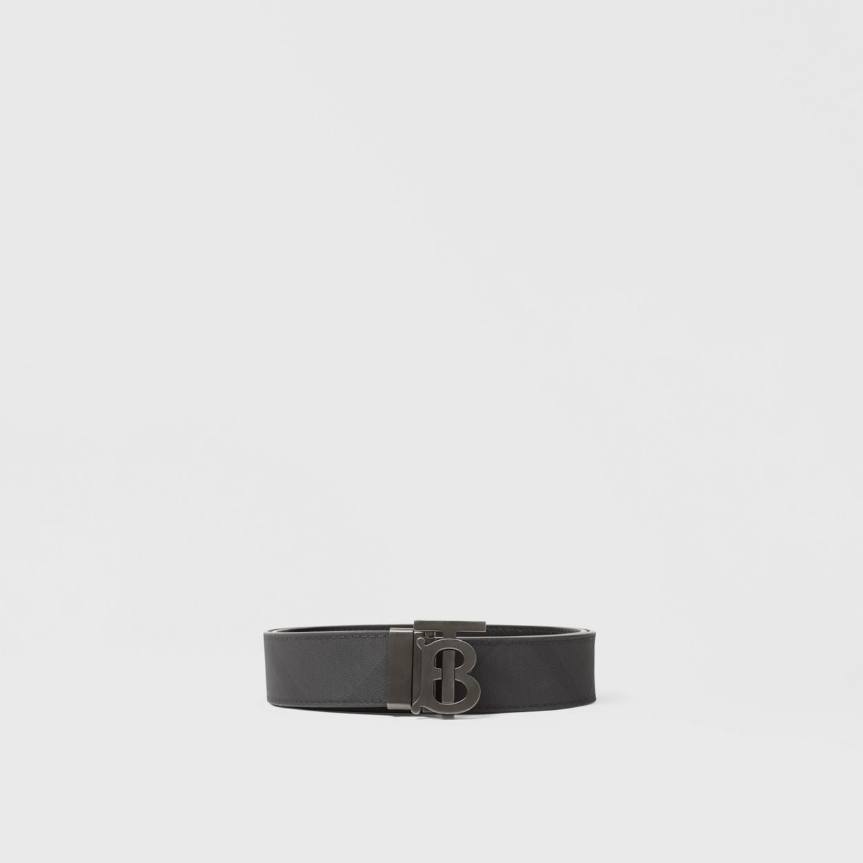 Reversible Monogram Motif London Check Belt - 4