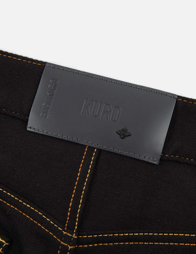 Hannya and The Great Wave Embroidery Denim Jogger Pants 15