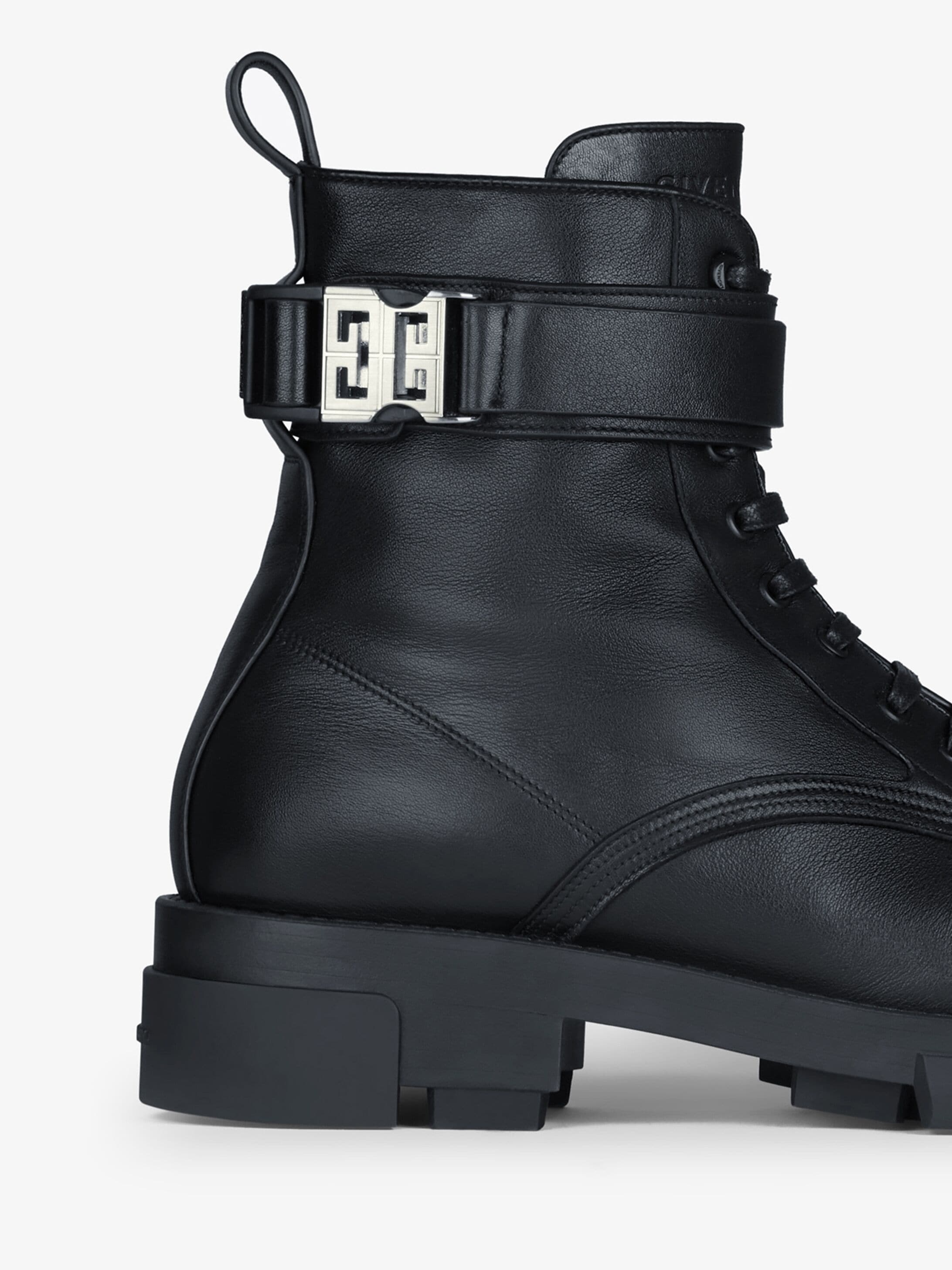 TERRA BOOTS IN LEATHER WITH 4G BUCKLE - 5