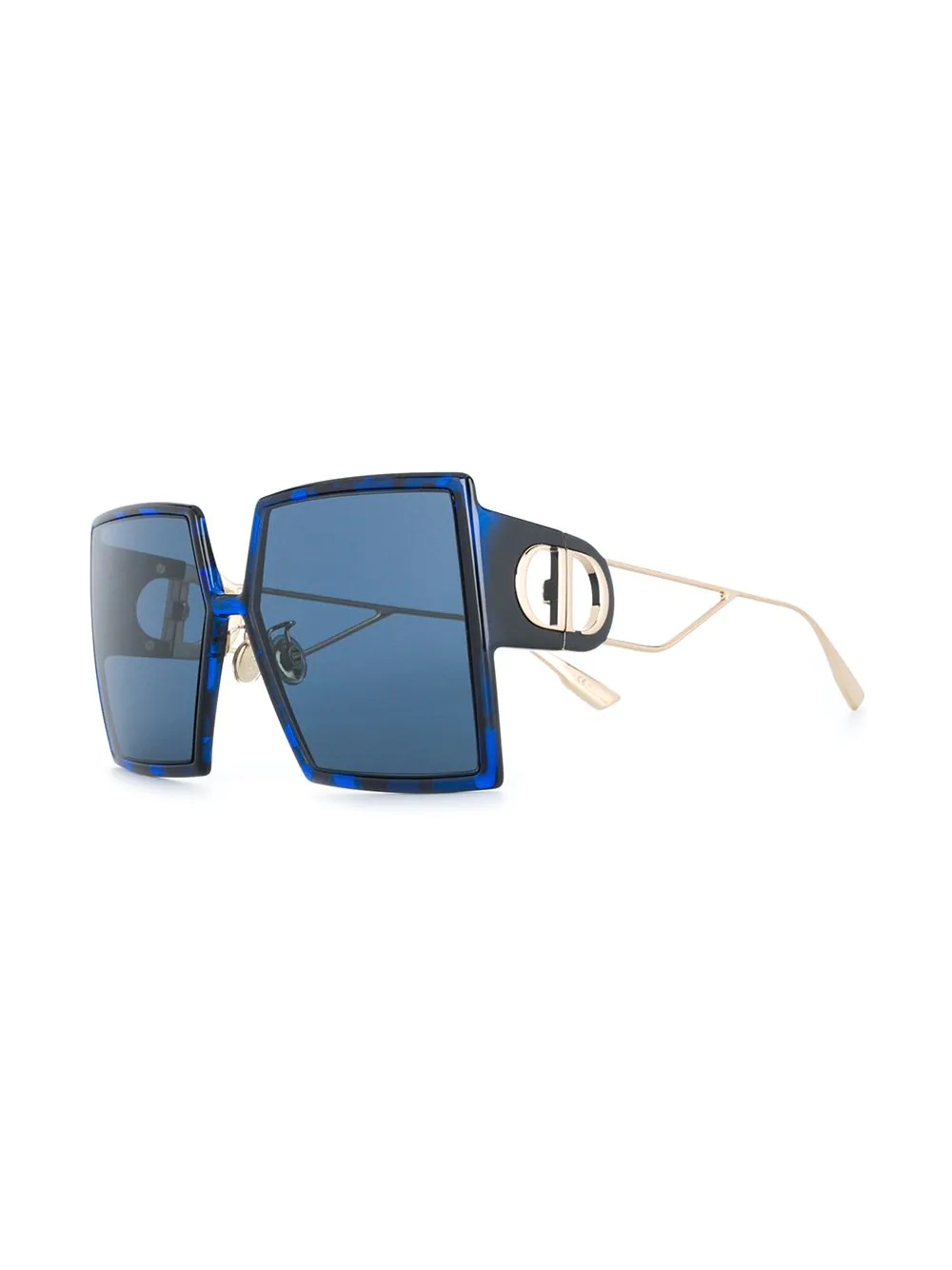 square-frame oversized sunglasses - 2