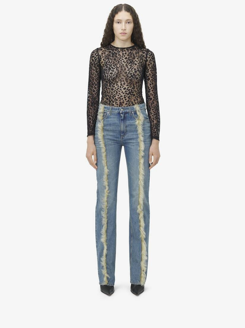 Alexander McQueen Leopard Devoré Top outlook