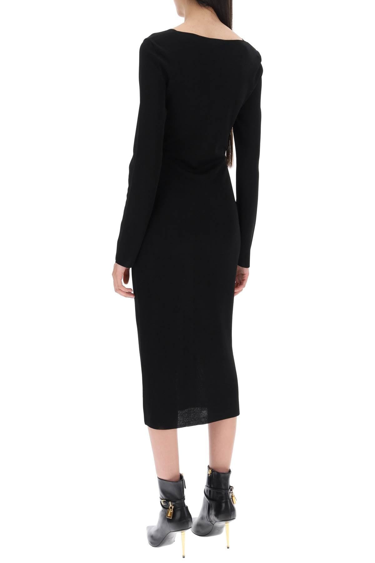 ワンピース TOM FORD WOMEN Knitted Dress Black TOM FORD Knitted midi dress | NET-A-PORTER