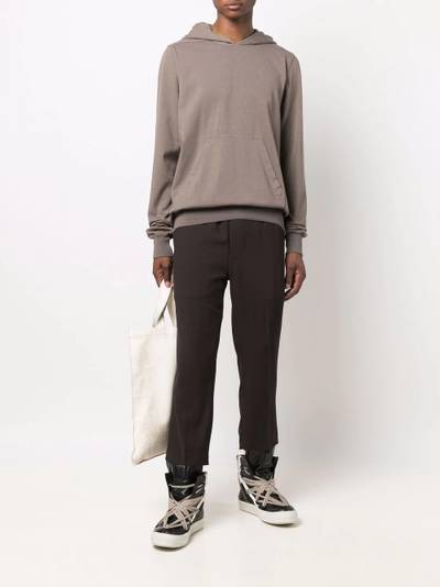 Rick Owens DRKSHDW pouch-pocket cotton hoodie outlook