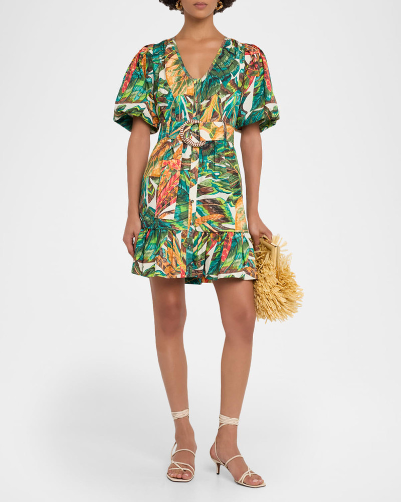MARIE OLIVER Gwyneth Button-Front Mini Dress outlook