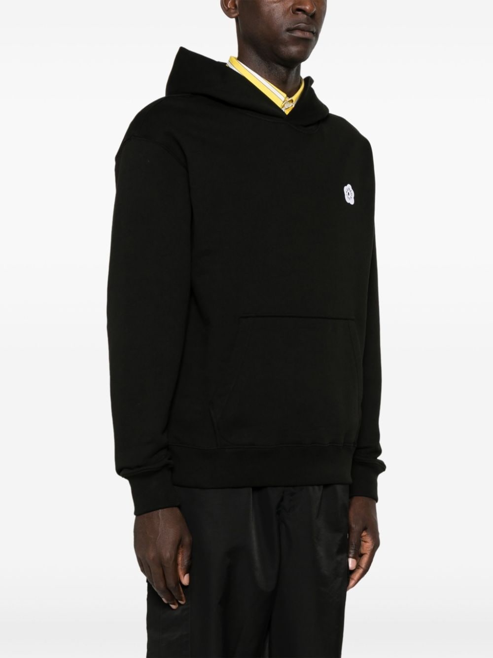 Boke Flower-patch cotton hoodie - 3