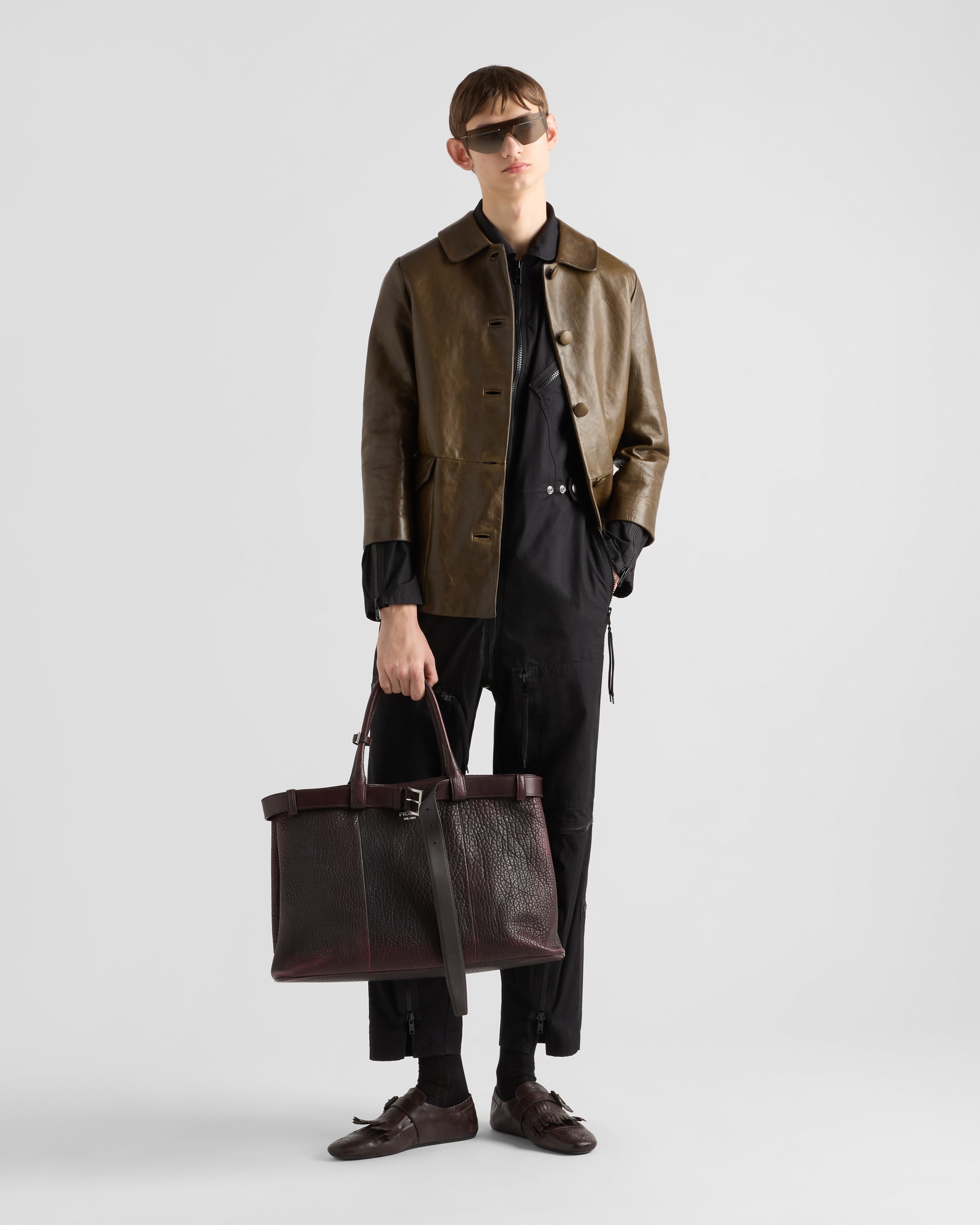 Prada Buckle nappa leather bag - 2