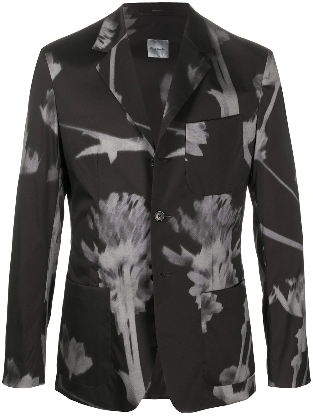 graphic print blazer - 1