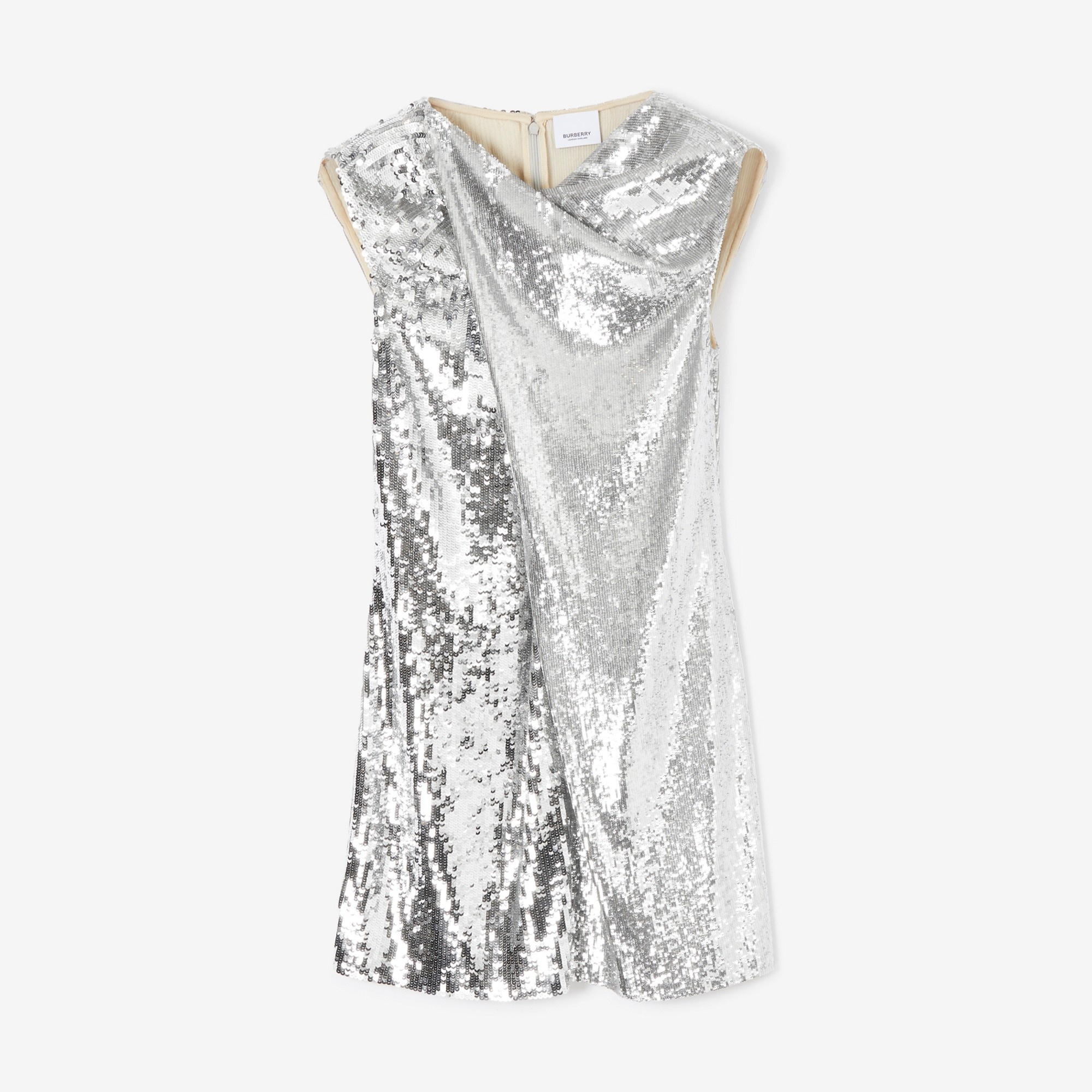 Sequinned Silk Jersey Dress - 1