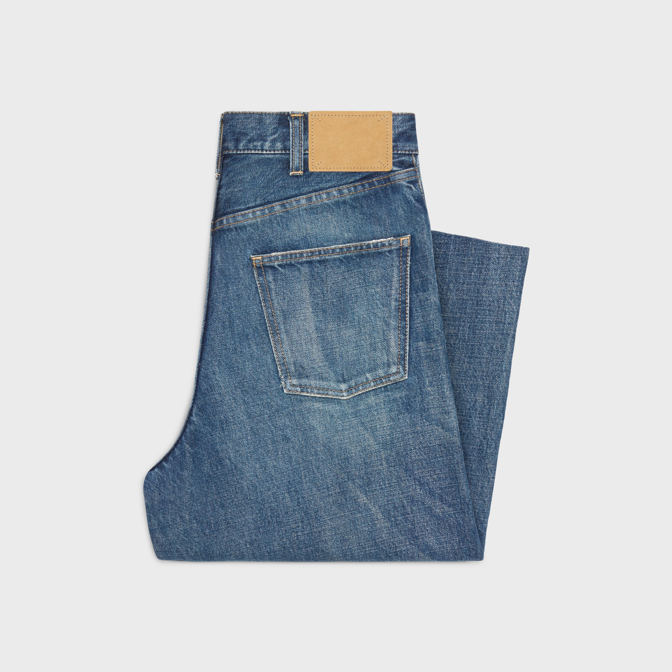 flared surf jeans in dark union wash denim - 2