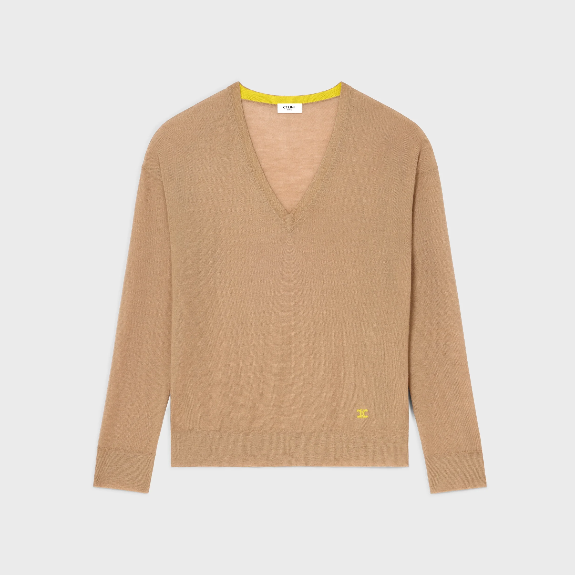 v-neck sweater IN cashmere - 1