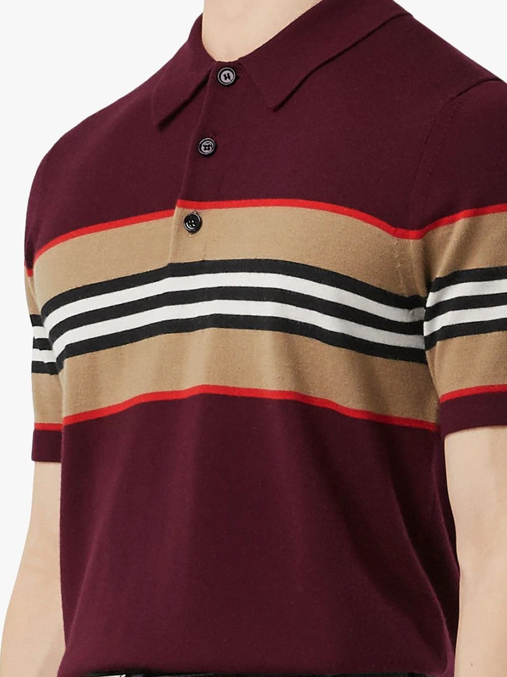 Icon stripe detail polo shirt - 5