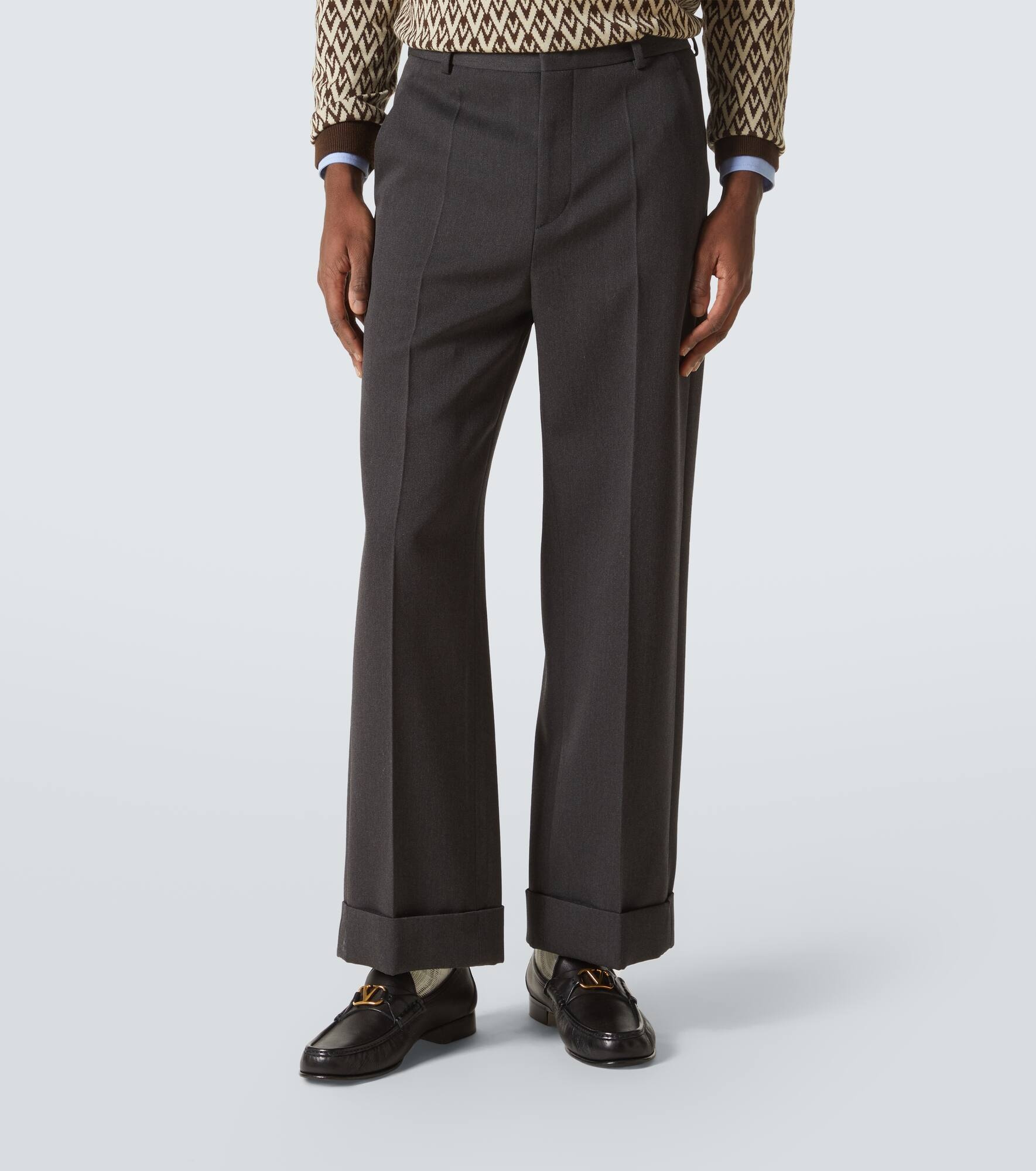 Virgin wool straight pants - 3